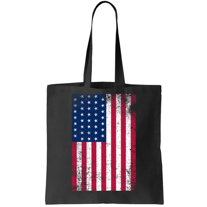 Vintage Usa Flag Tote Bag