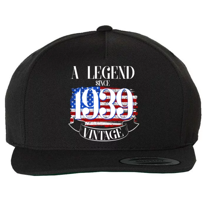 Vintage Usa Flag A Legend Since 1939 Birthday Wool Snapback Cap