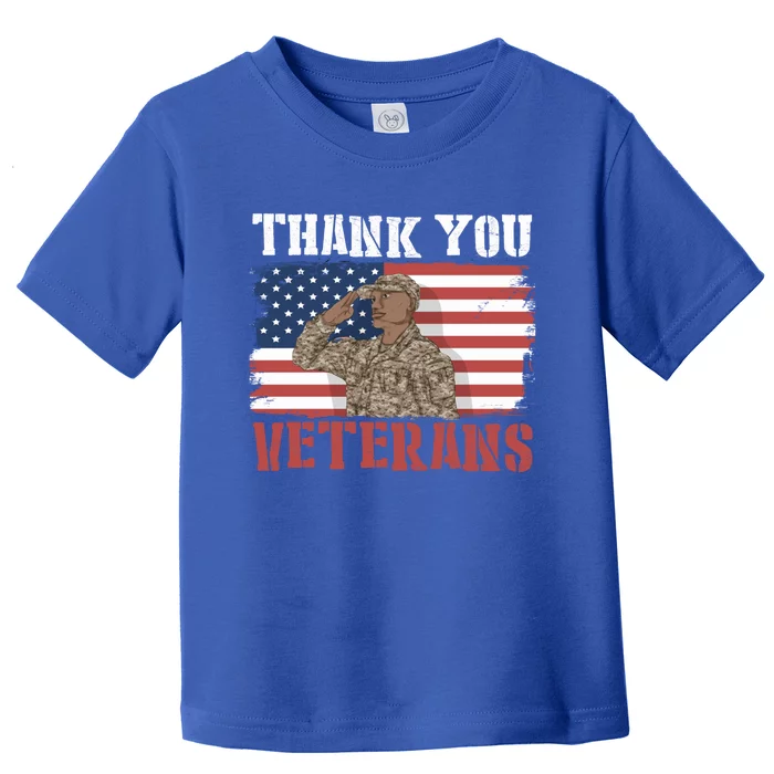 Veteran Us Flag Patriotic Soldier American Memorial Day Gift Toddler T-Shirt