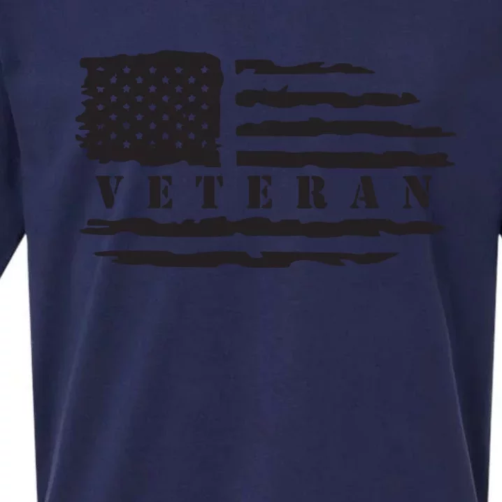 Veteran Us Flag Sueded Cloud Jersey T-Shirt