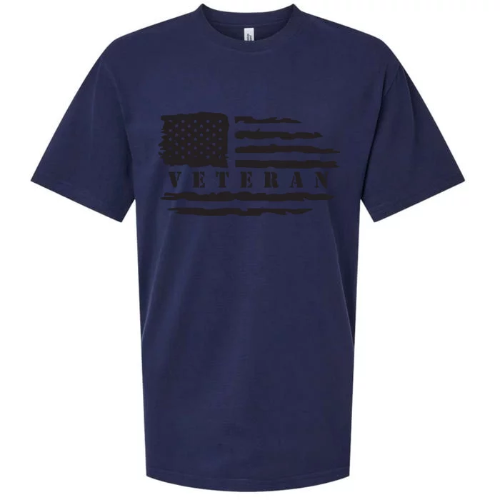 Veteran Us Flag Sueded Cloud Jersey T-Shirt