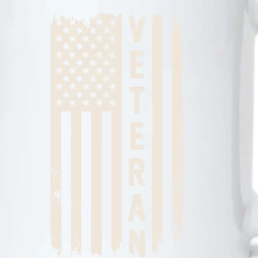 Veteran Us Flag Armed Forces Military Retired Retro Gift Black Color Changing Mug