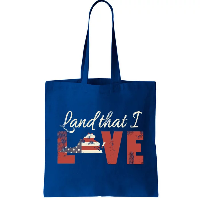 Virginia Usa Flag Land That I Love Patriotic Gift Tote Bag