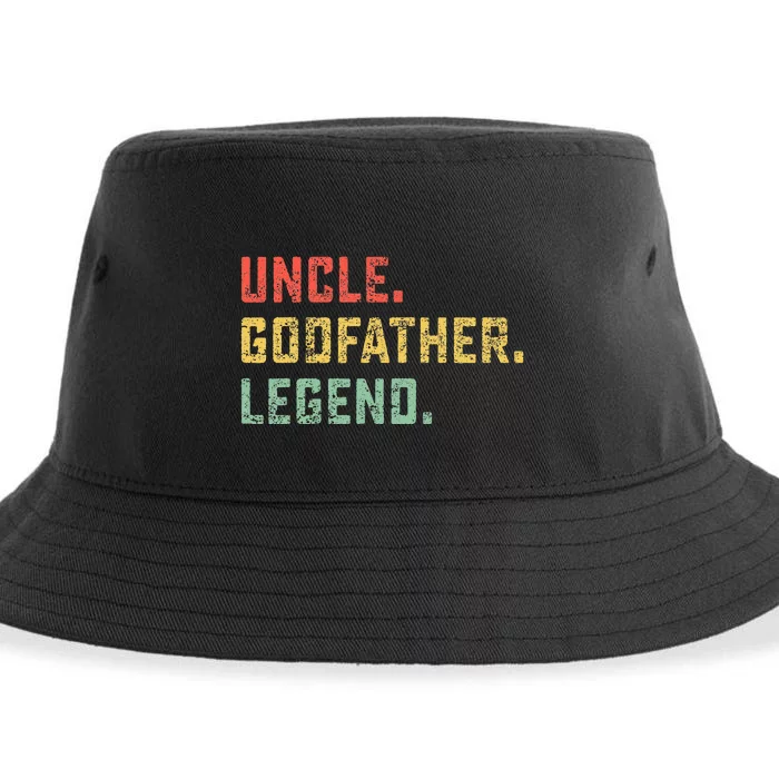 Vintage Uncle Godfather Legend Gift Favorite Best Uncle Ever Sustainable Bucket Hat