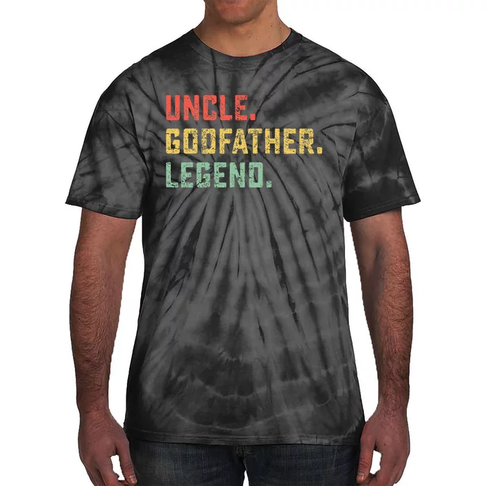 Vintage Uncle Godfather Legend Gift Favorite Best Uncle Ever Tie-Dye T-Shirt