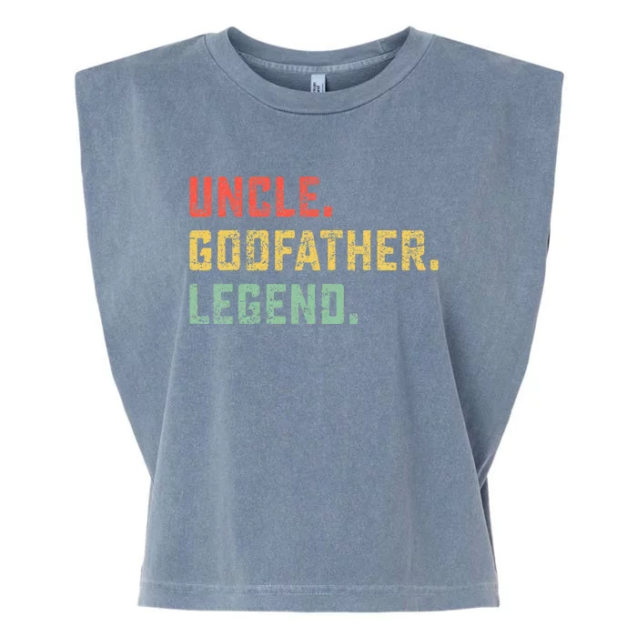 Vintage Uncle Godfather Legend Gift Favorite Best Uncle Ever Garment-Dyed Women's Muscle Tee