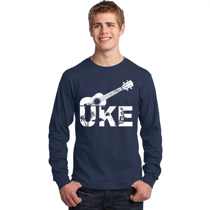 Vintage Uke Hawaiian Ukulele Tall Long Sleeve T-Shirt