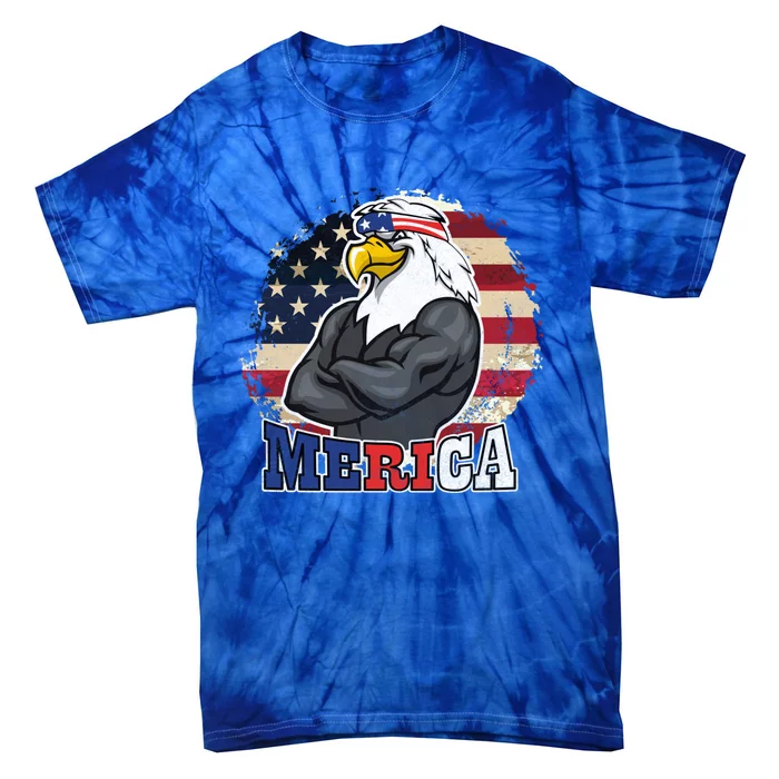 Vintage Usa Merica Eagle Mullet 4th July American Flag Great Gift Tie-Dye T-Shirt