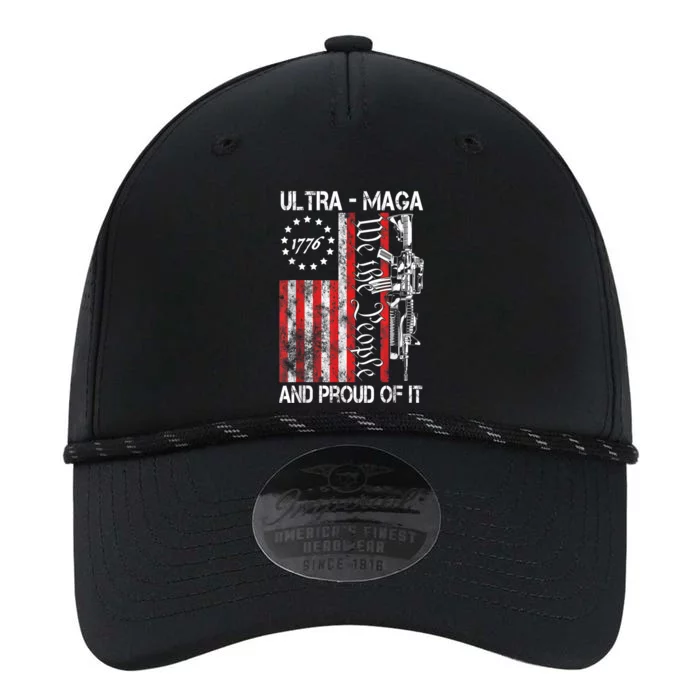 Vintage Ultra MAGA We The People And Proud Of It USA Flag Performance The Dyno Cap