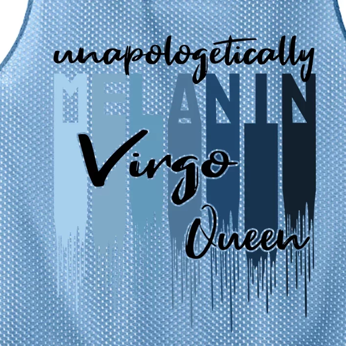 Virgo Unapologetically Melanin Queen For Black Meaningful Gift Mesh Reversible Basketball Jersey Tank