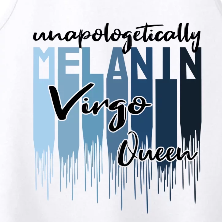 Virgo Unapologetically Melanin Queen For Black Meaningful Gift Performance Tank