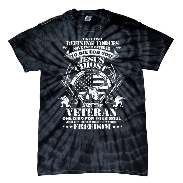 Veteran Us Military Patriotic Veterans Day Independence Tie-Dye T-Shirt