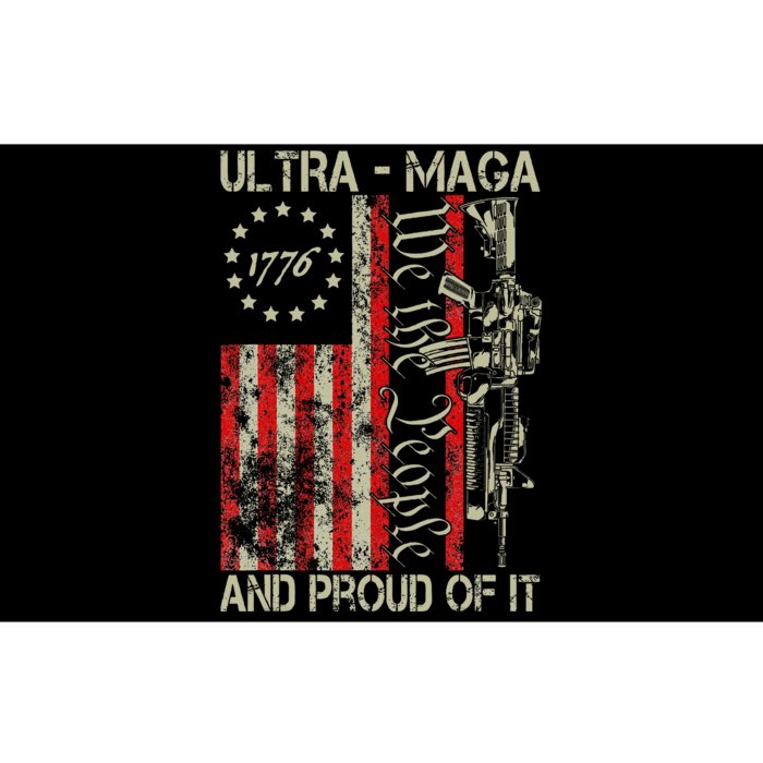 Vintage Ultra Maga Old American Flag 1776 We The People Usa Min Bumper Sticker