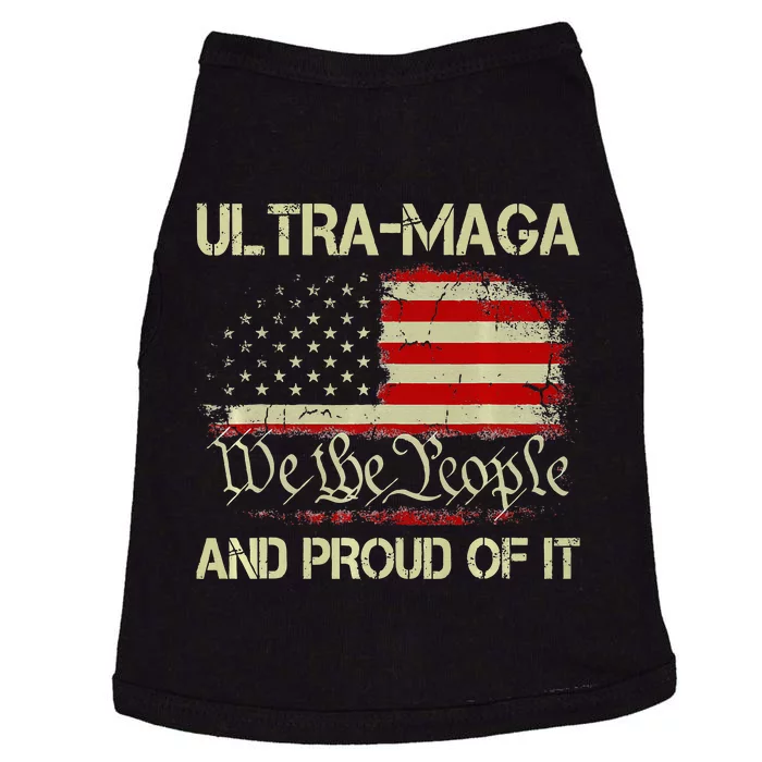 Vintage Ultra Maga And Proud Of It We The People Usa Flag Doggie Tank