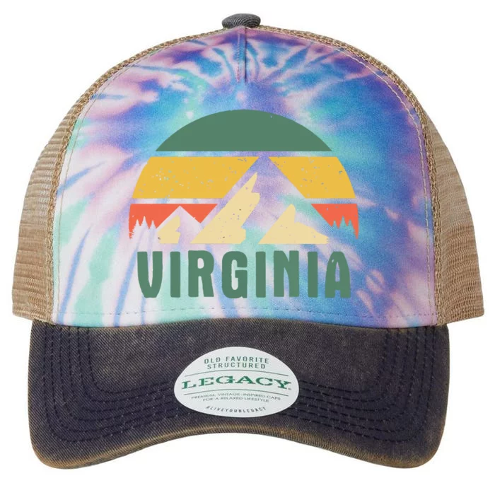 Virginia Usa Outdoors For Gift And Women Legacy Tie Dye Trucker Hat