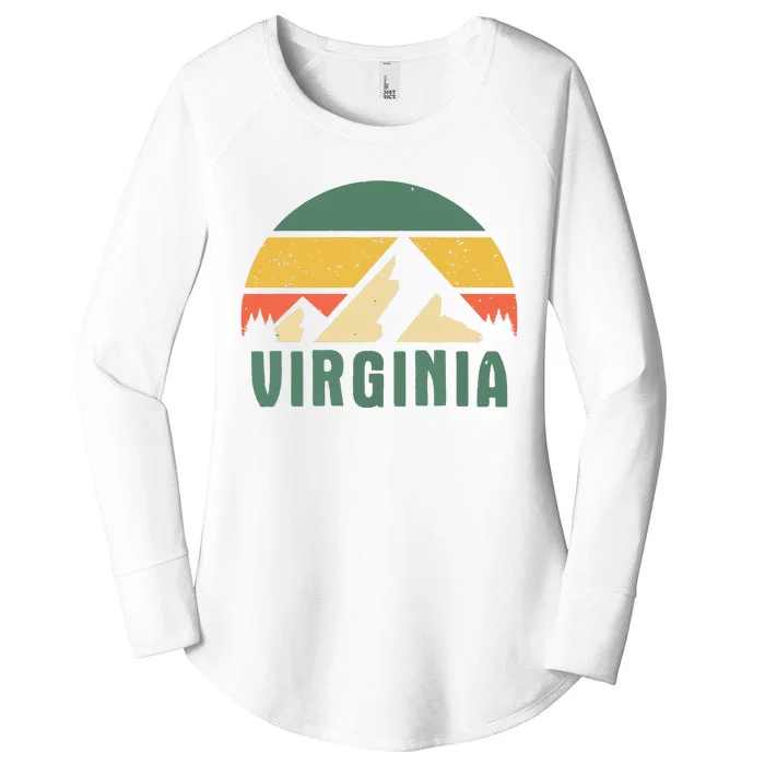 Virginia Usa Outdoors For Gift And Women Women's Perfect Tri Tunic Long Sleeve Shirt