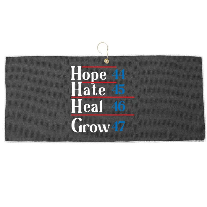 Vintage Usa Presidents Hope Hate Heal Grow 2024 Large Microfiber Waffle Golf Towel