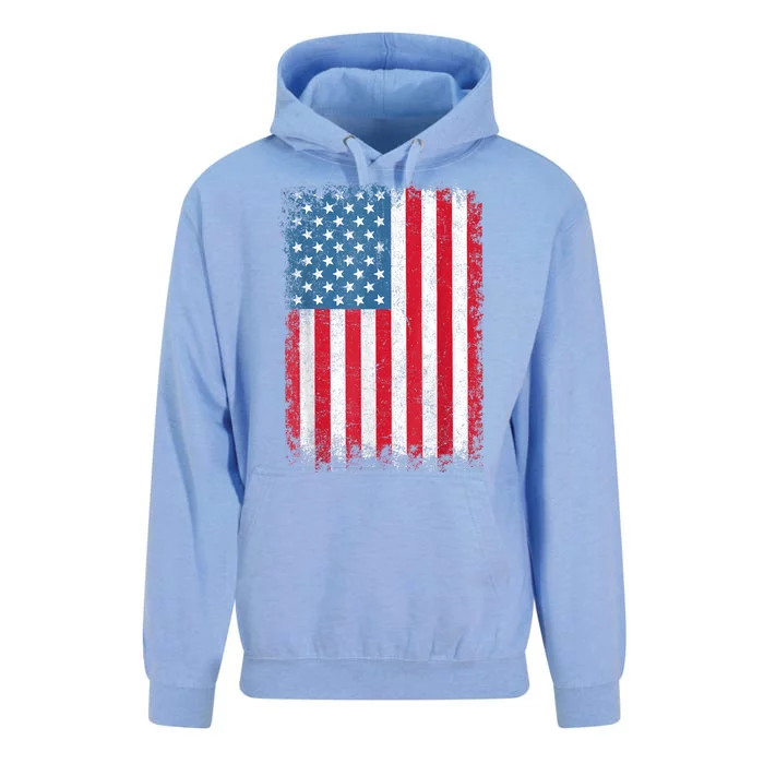 Vintage Usa Patriotic American Flag For Us Unisex Surf Hoodie