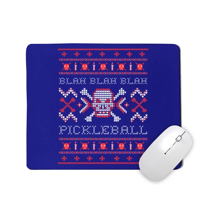 Very Ugly Pickleball Christmas Sweater Gift Mousepad