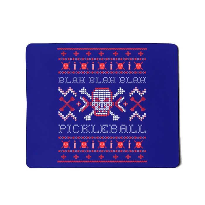 Very Ugly Pickleball Christmas Sweater Gift Mousepad