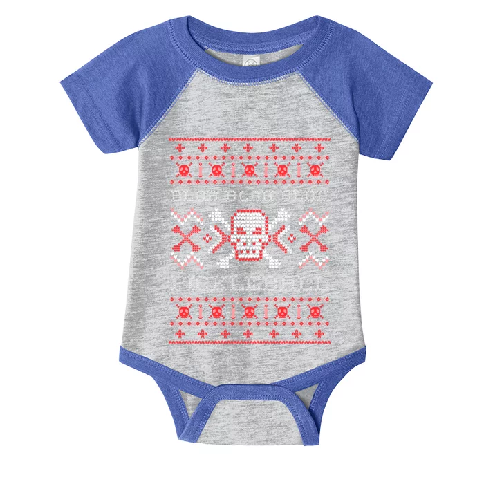 Very Ugly Pickleball Christmas Sweater Gift Infant Baby Jersey Bodysuit