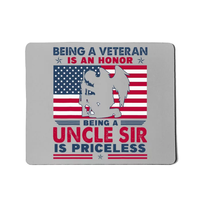 Veteran Uncle Sir Uncle Usa Flag 4th Of July Mousepad