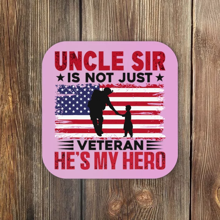 Veteran Uncle Sir Uncle Usa Flag 4th Of July Coaster