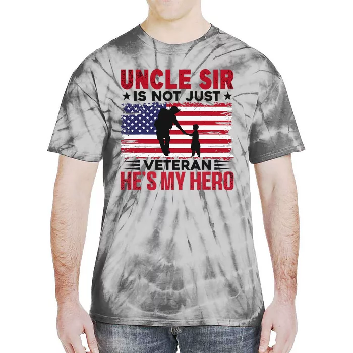 Veteran Uncle Sir Uncle Usa Flag 4th Of July Tie-Dye T-Shirt