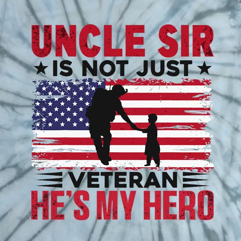 Veteran Uncle Sir Uncle Usa Flag 4th Of July Tie-Dye T-Shirt