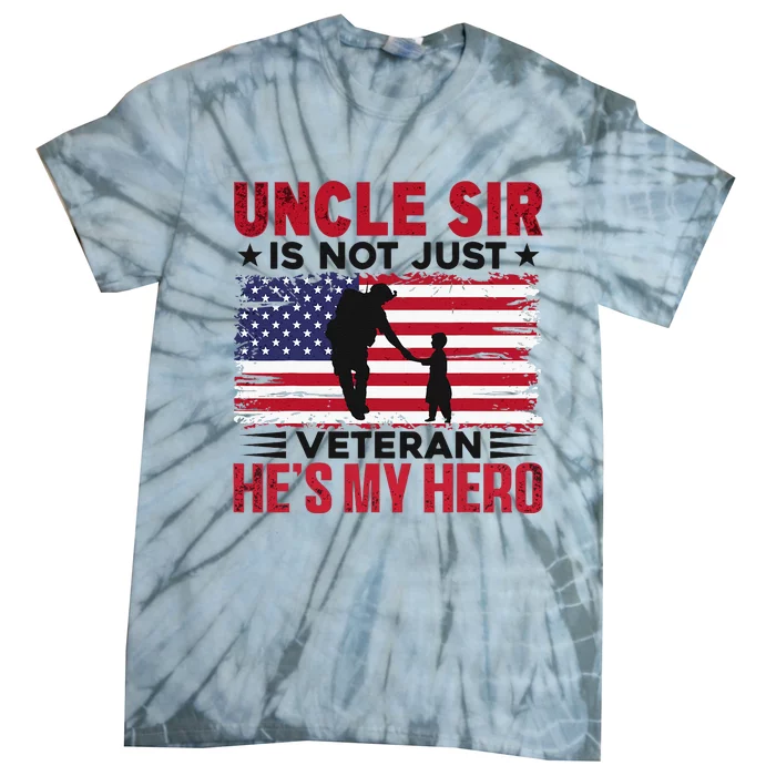 Veteran Uncle Sir Uncle Usa Flag 4th Of July Tie-Dye T-Shirt