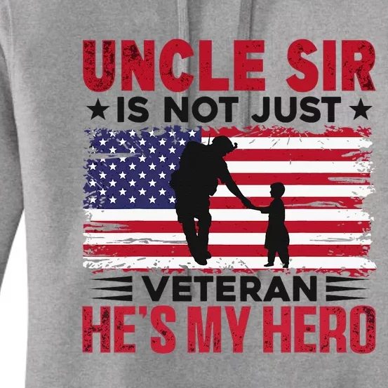 Veteran Uncle Sir Uncle Usa Flag 4th Of July Women's Pullover Hoodie