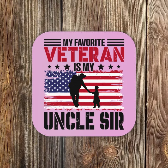 Veteran Uncle Sir Uncle Usa Flag 4th Of July Coaster