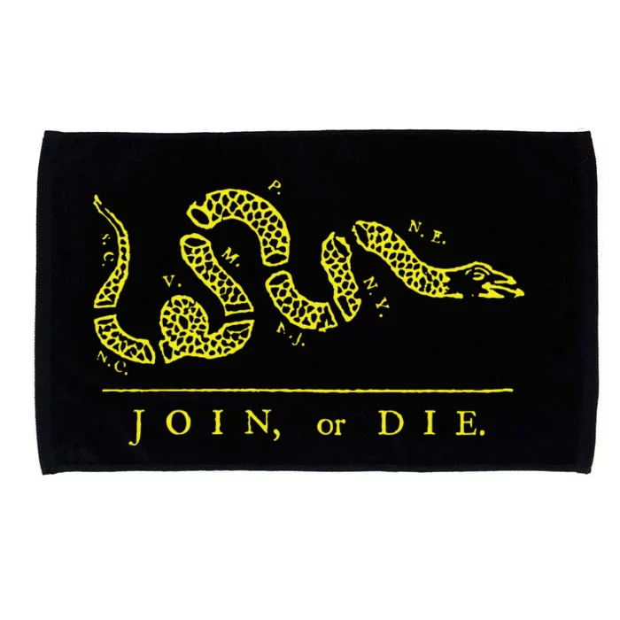 Vintage United States Ben Franklin 1754 Join Or Die Snake Microfiber Hand Towel