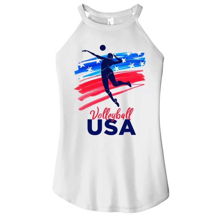 Volleyball Usa Support Women’s Perfect Tri Rocker Tank