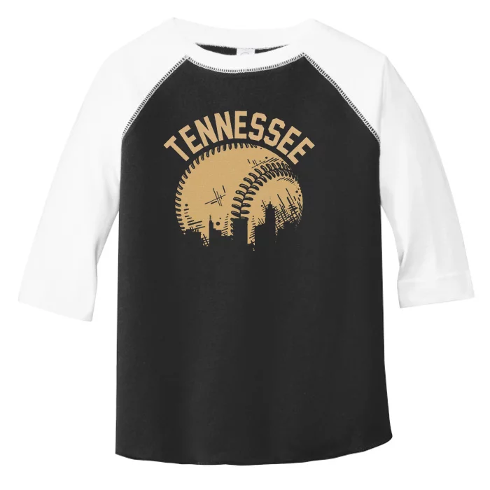 Vintage USA State Fan Player Coach Tennessee Baseball Toddler Fine Jersey T-Shirt