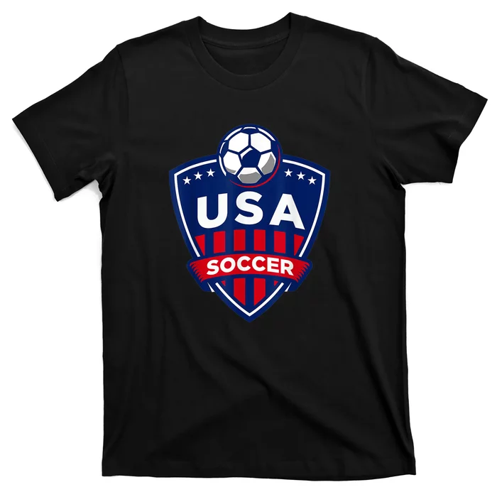 Vintage USA Soccer American Flag Football Jersey T-Shirt