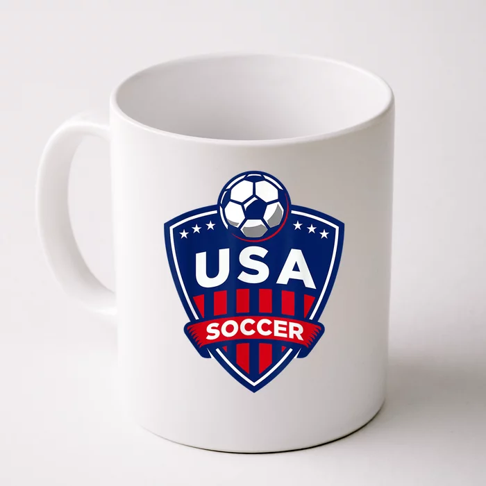Vintage USA Soccer American Flag Football Jersey Front & Back Coffee Mug