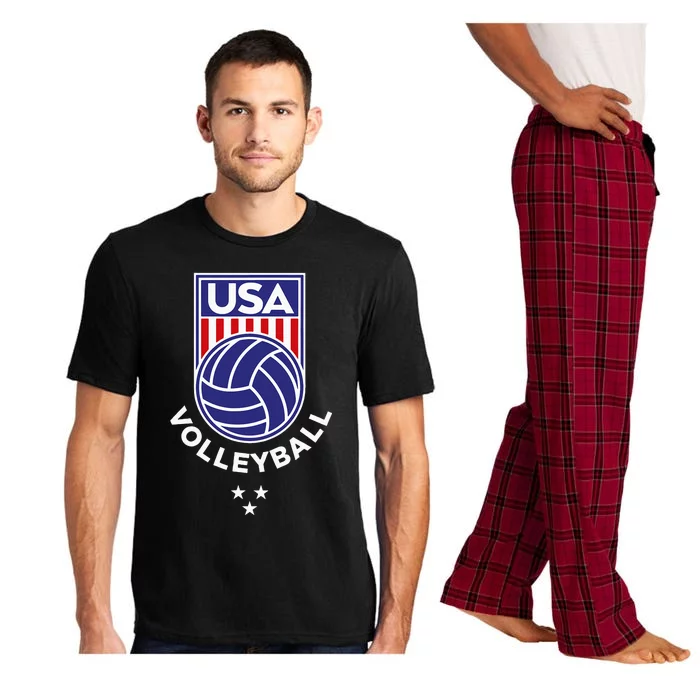 Volleyball USA Support The TeamUSA Flag Beach Pajama Set