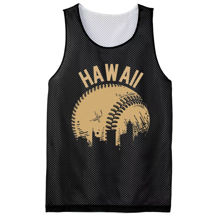 Vintage USA State Fan Player Coach Hawaii Baseball Mesh Reversible Basketball Jersey Tank