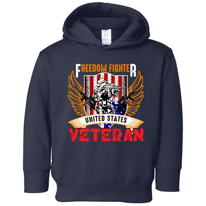 Veteran United States Freedom Fighter Toddler Hoodie