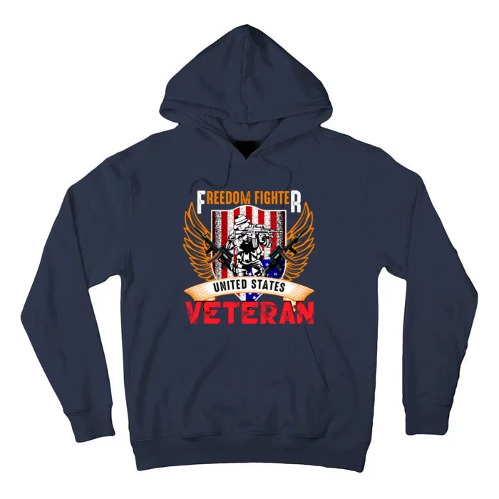 Veteran United States Freedom Fighter Tall Hoodie