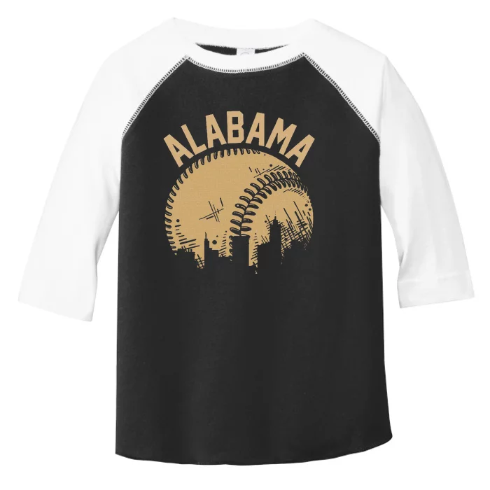 Vintage Usa State Fan Player Coach Alabama Baseball Toddler Fine Jersey T-Shirt