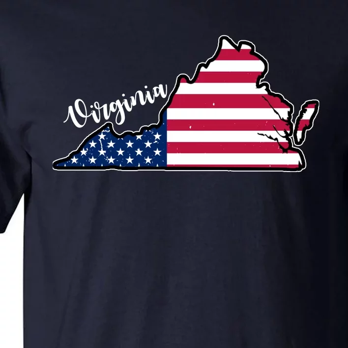 Virginia United States Map Tall T-Shirt