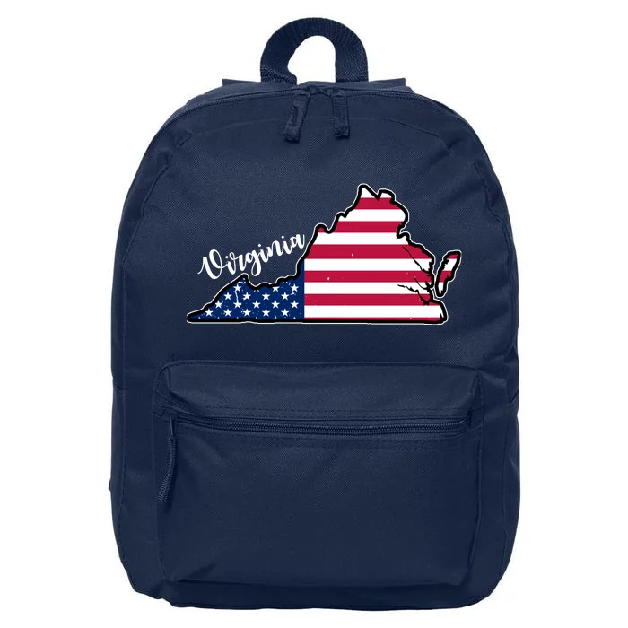 Virginia United States Map 16 in Basic Backpack