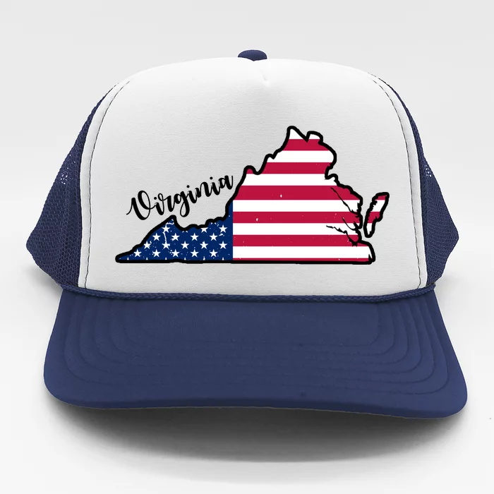 Virginia United States Map Trucker Hat