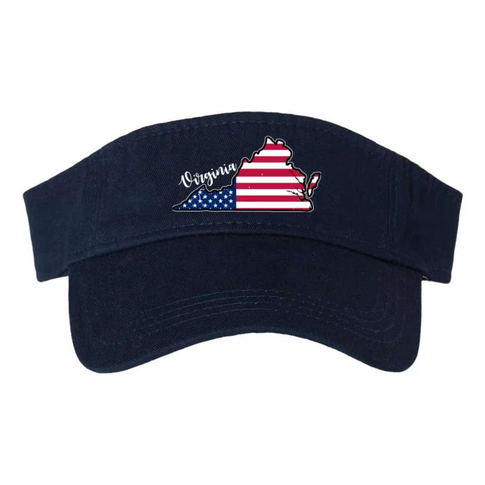 Virginia United States Map Valucap Bio-Washed Visor