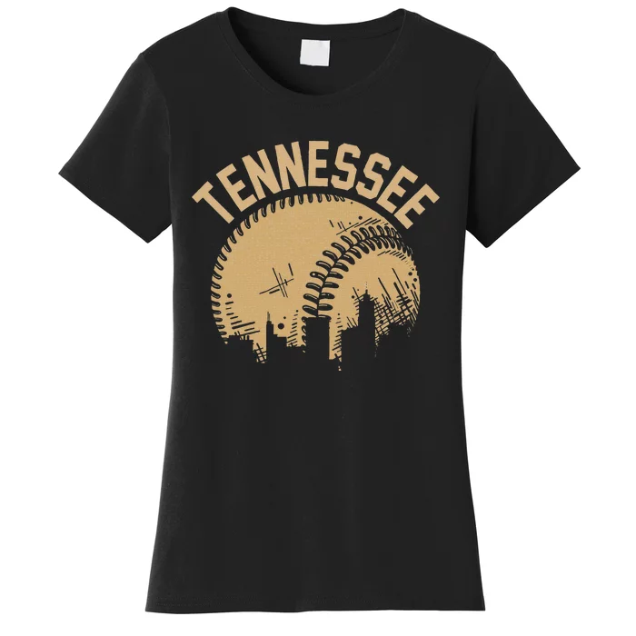 Vintage USA State Fan Player Coach Tennessee Baseball Women's T-Shirt