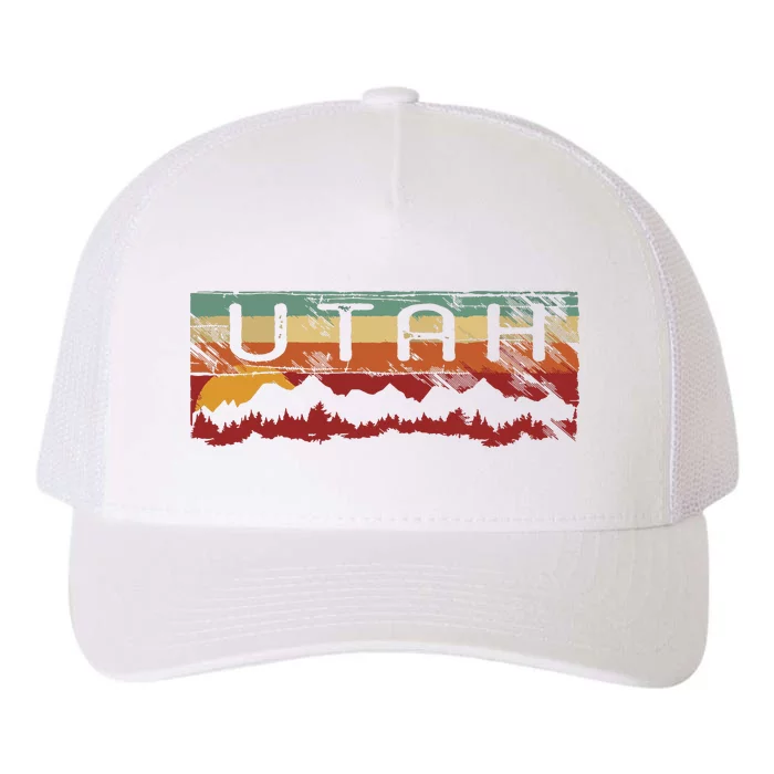 Vintage Utah Utah Hiking T Yupoong Adult 5-Panel Trucker Hat