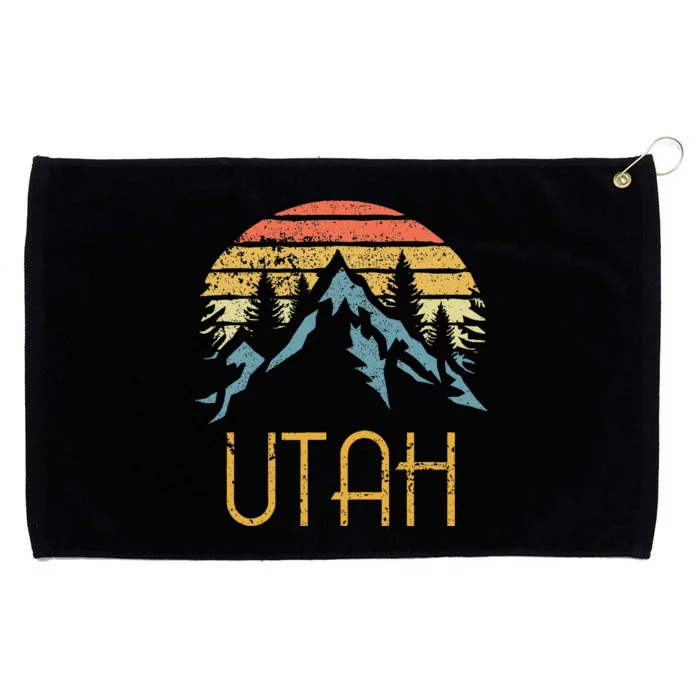 Vintage UT Utah Mountains Outdoor Adventure Grommeted Golf Towel