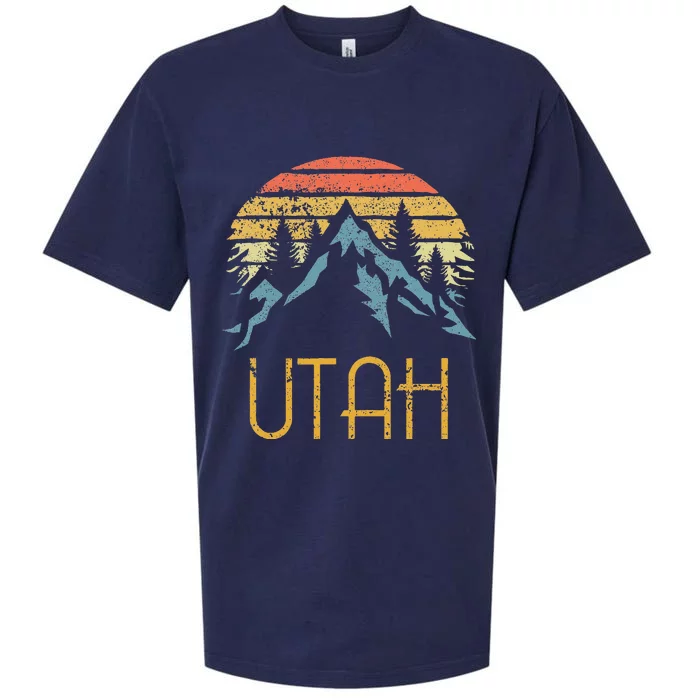 Vintage UT Utah Mountains Outdoor Adventure Sueded Cloud Jersey T-Shirt